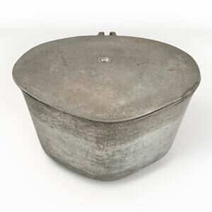 Vintage Early Century National Extra Heavy Cast Aluminum Ware Pot Lid Eau Claire